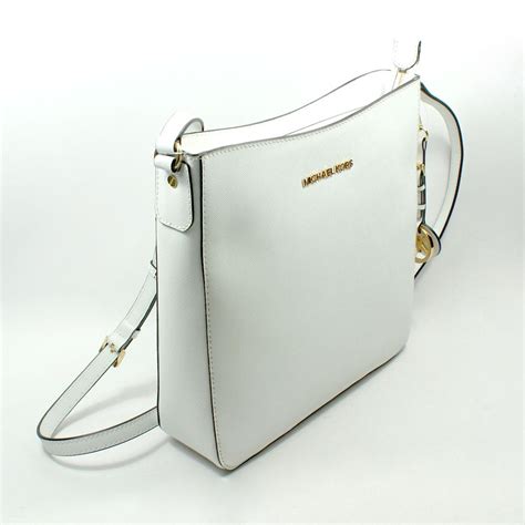 michael kors white cassie leather messenger bag|Michael Kors handbags.